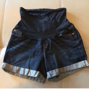 Indigo Blue Maternity Shorts